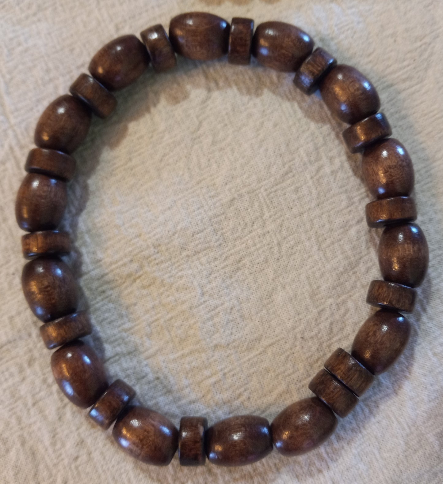 Chunky Wood Bead Stretch Bracelet
