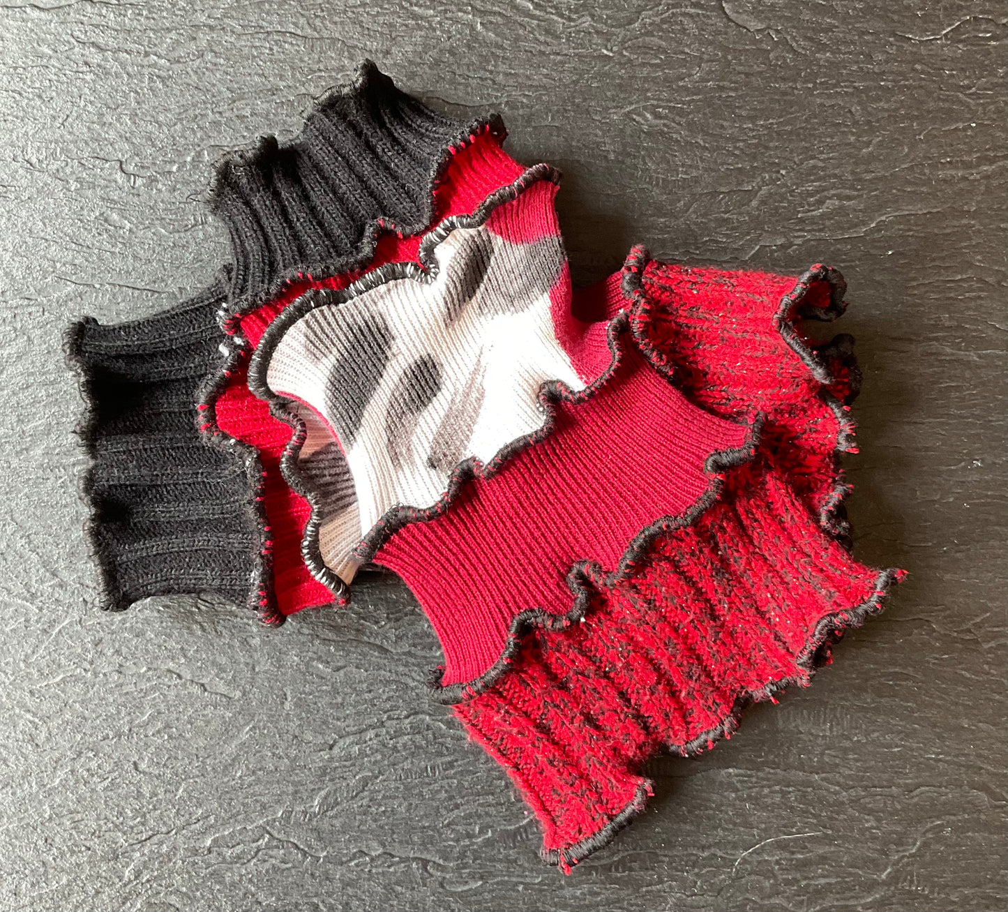 Red & Black Arm Warmers