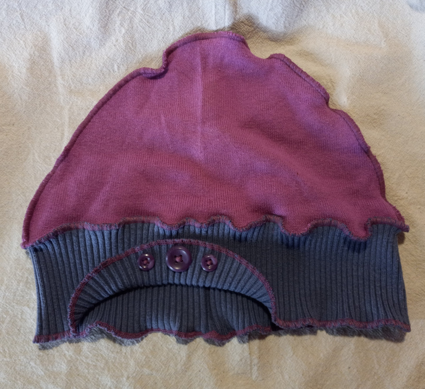 Two tone purple cloche