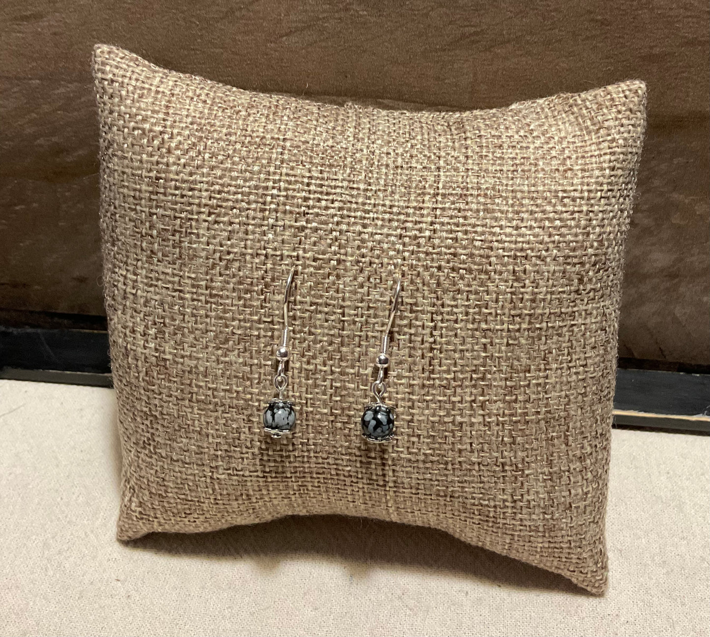Semi-Precious Gemstone & Crystal Round Earrings