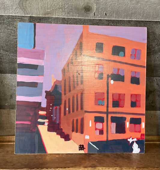 GR Buildings II Acrylic Painting