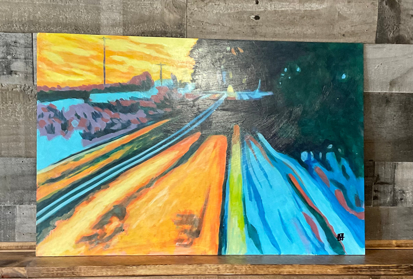 Light in Shadow Acrylic Painting