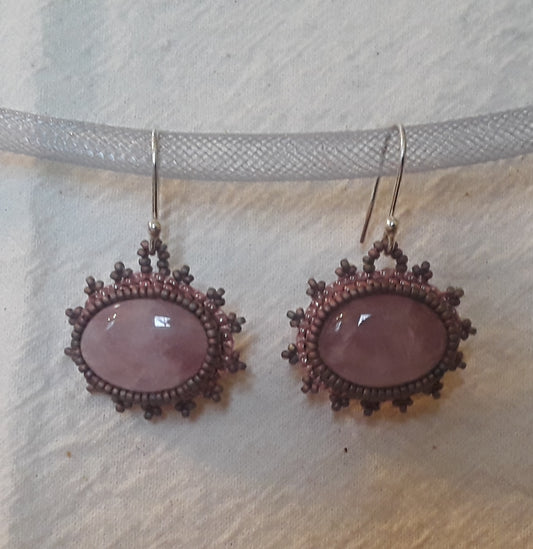 Rose Quartz Earrings 