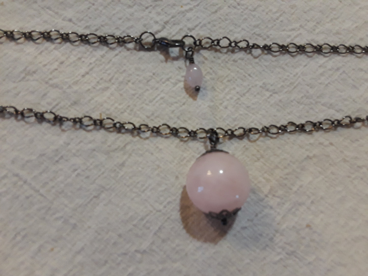 Rose Quartz Sphere Necklace