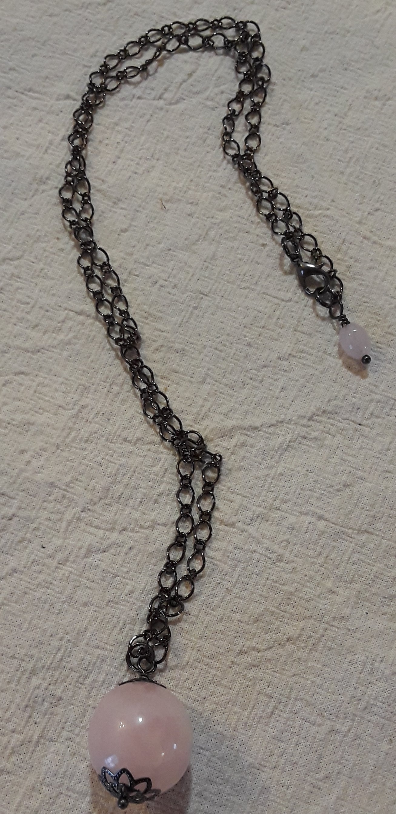 Rose Quartz Sphere Necklace