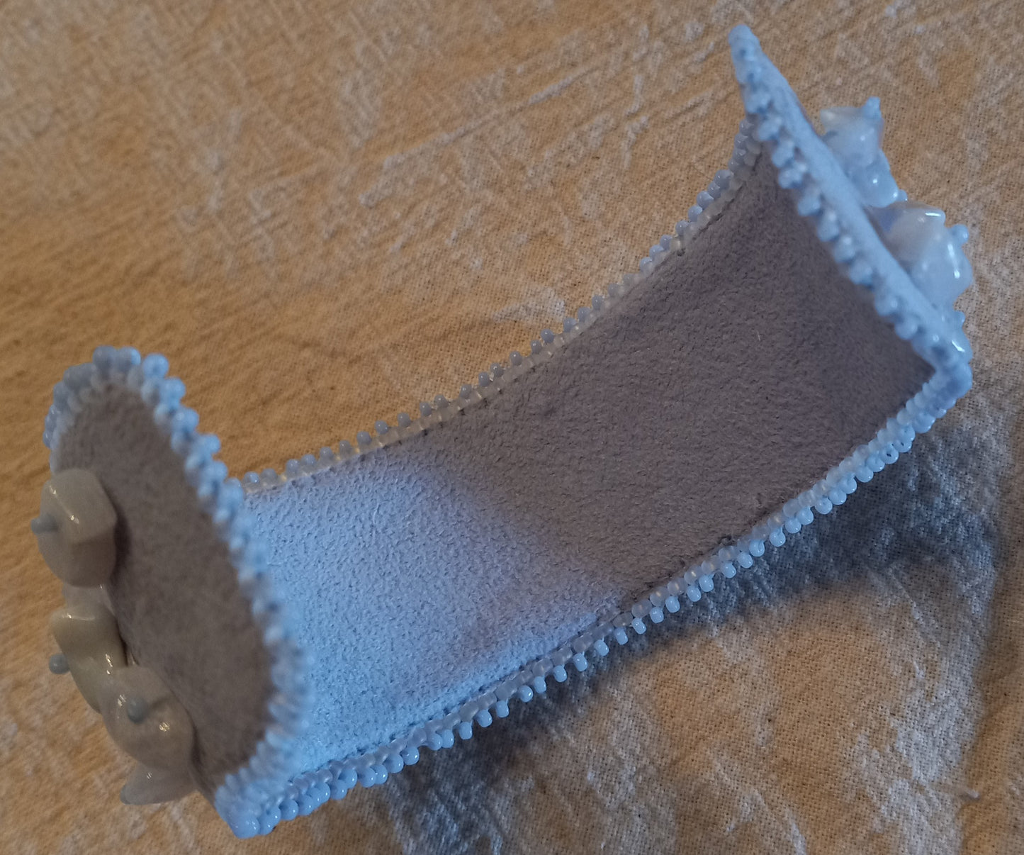 Blue Lace Agate Chip Cuff