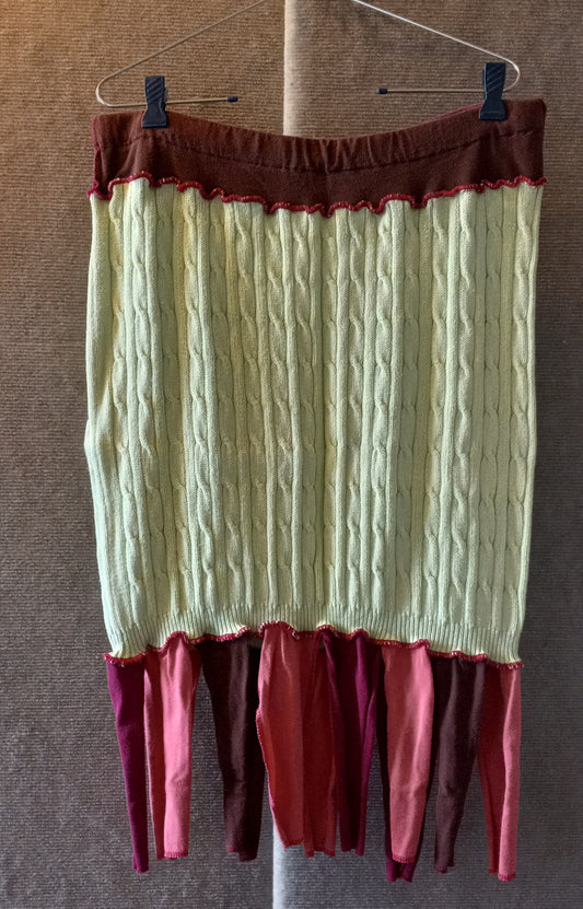 Mint Green Carwash Skirt (M/L)