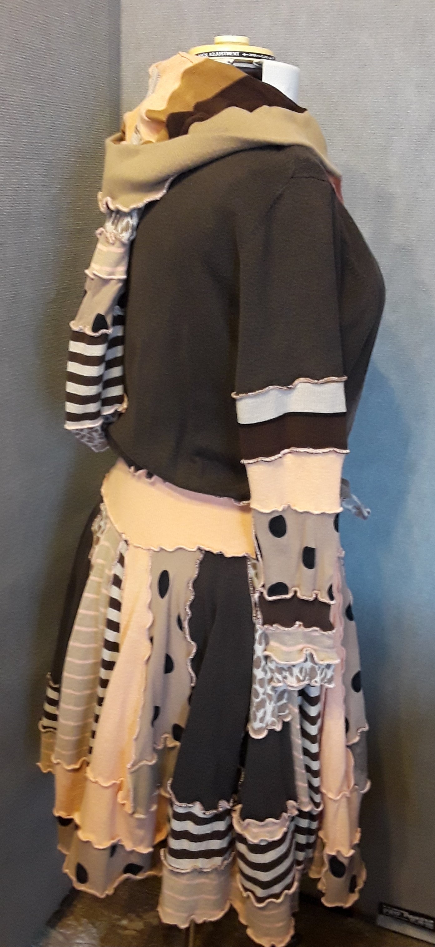 Btown & Peach Sweater Coat