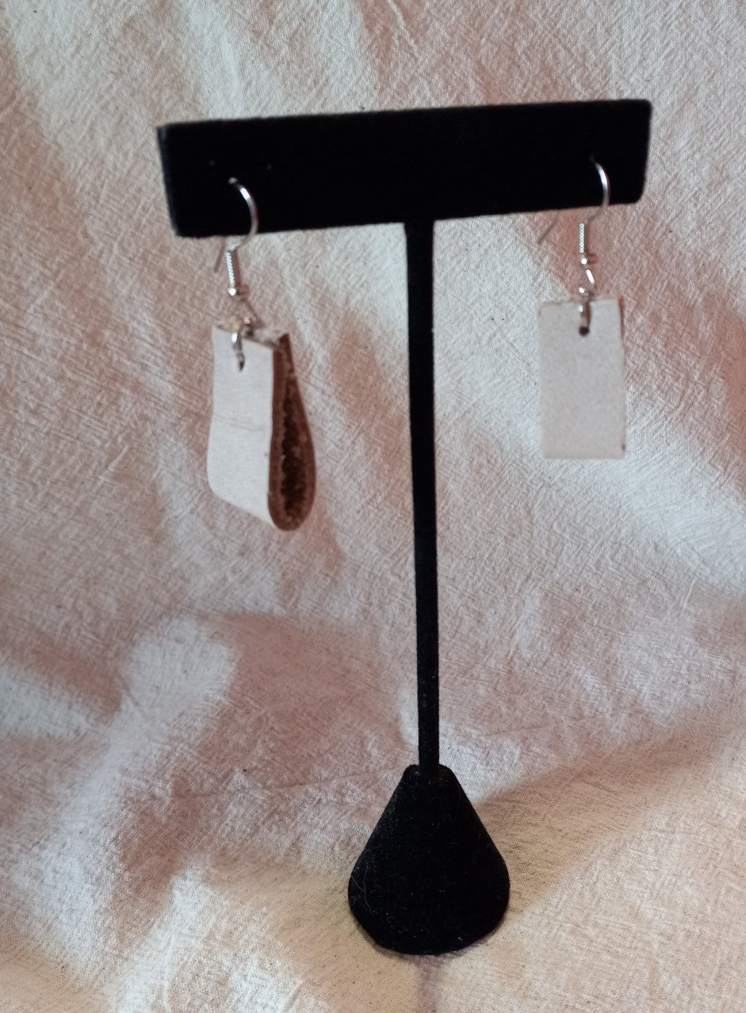 Genuine Leather Loop Dangle Earrings