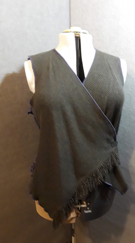 Olive Drab Wool Vest