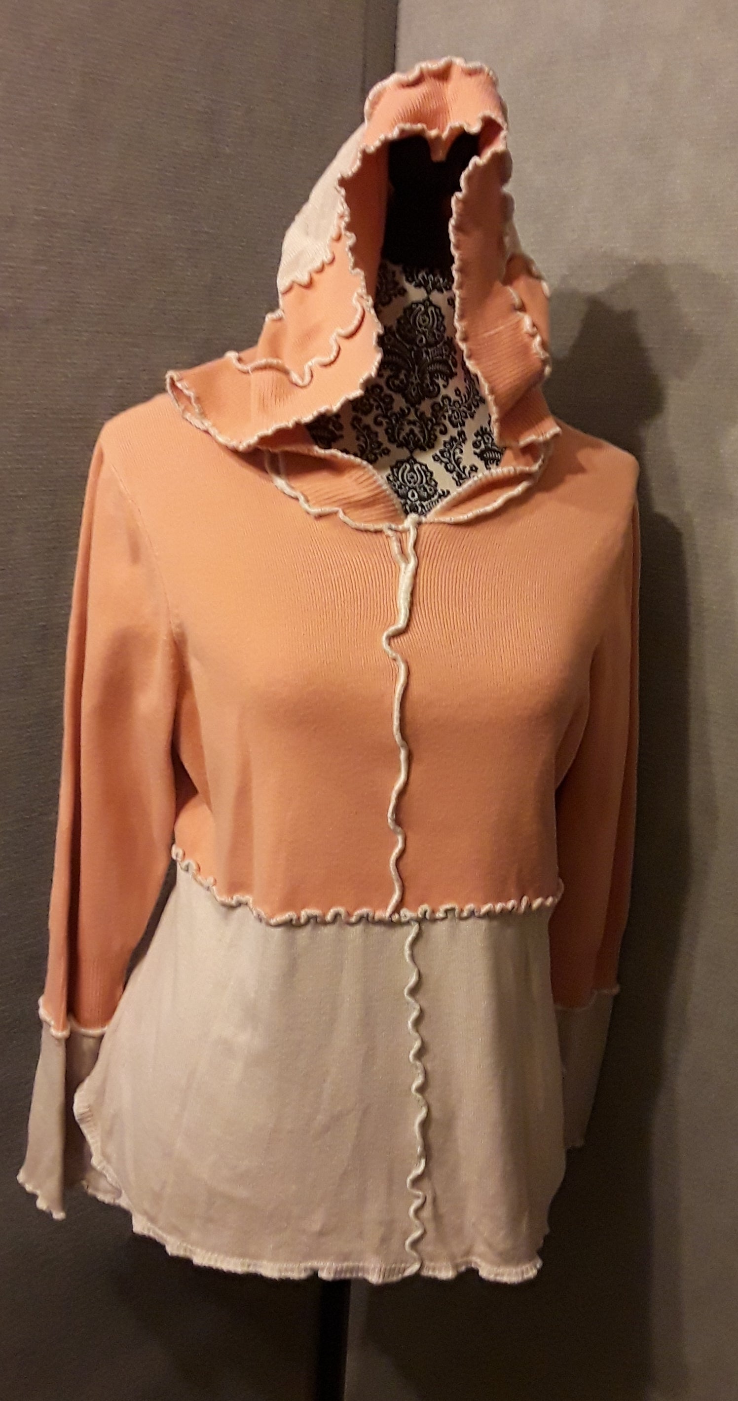 Peach Upcycled Hoodie