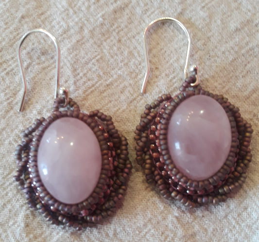 Rose Quartz Earrings