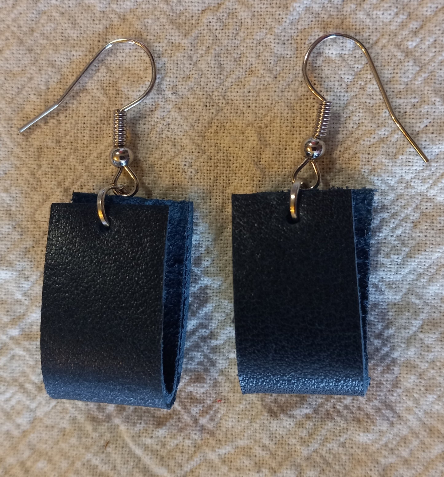 Genuine Leather Loop Dangle Earrings