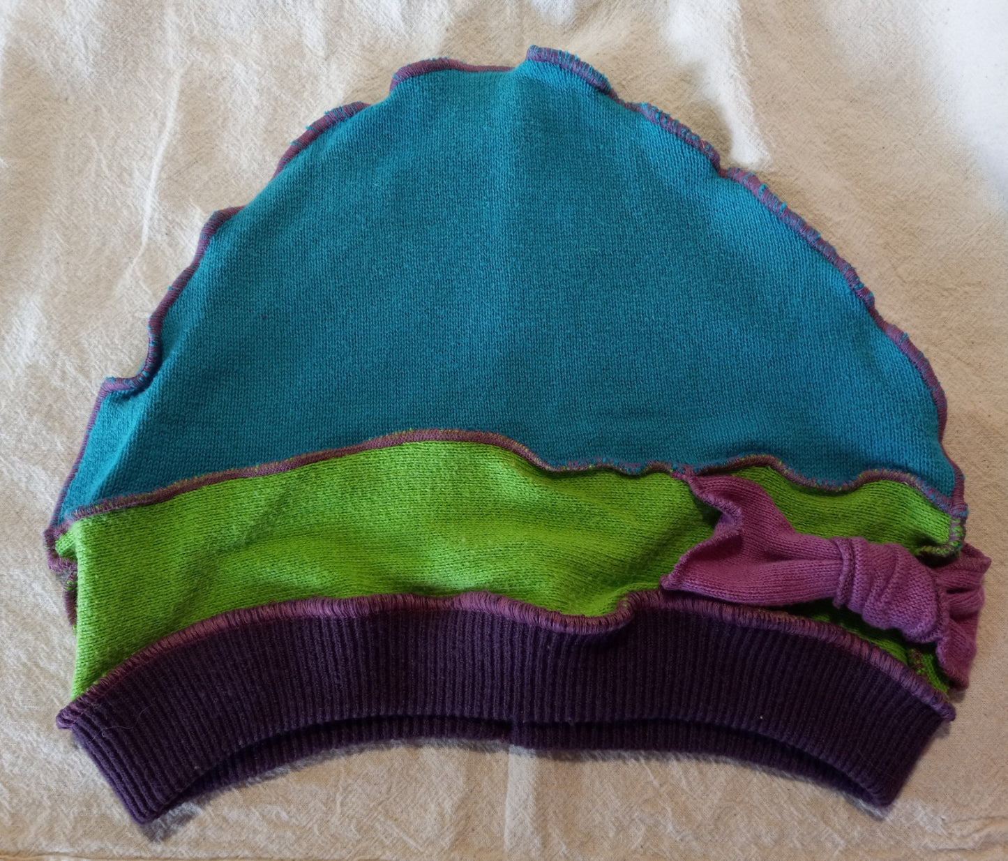 Teal, Green & Purple Cloche