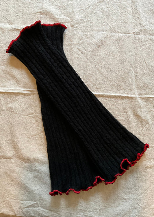 Black Leg Warmers / Boot Socks