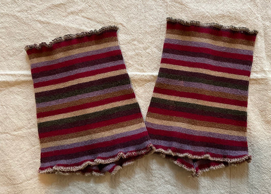 Multi Color Striped Boot Cuffs