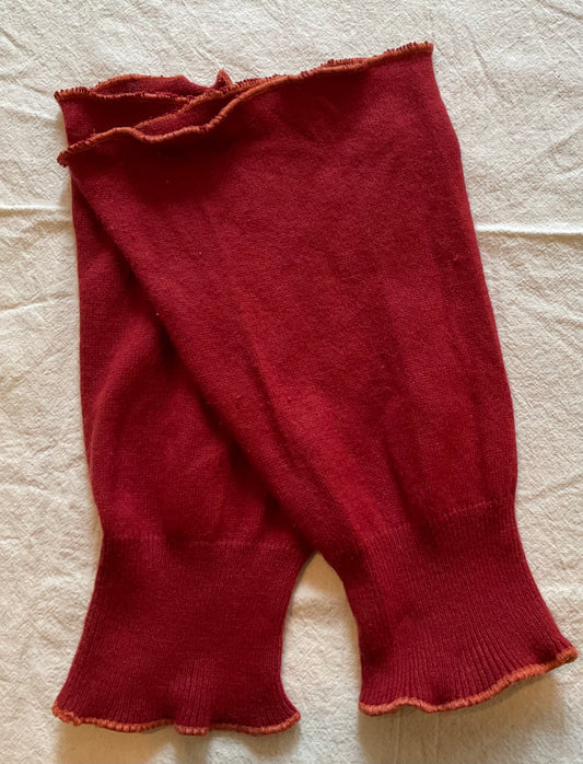Burnt Orange Leg Warmers / Boot Socks
